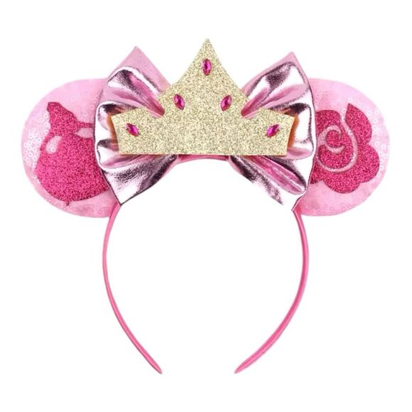 Disney Princess Minnie Mickey Mouse Ear Headband with Bow NEW - Picture 4 of 4